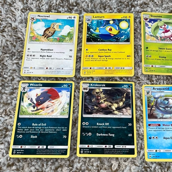 2017 POKEMON STAGE 1 Mixed Bundle Card Lot Of 10ea - Picture 2 of 3
